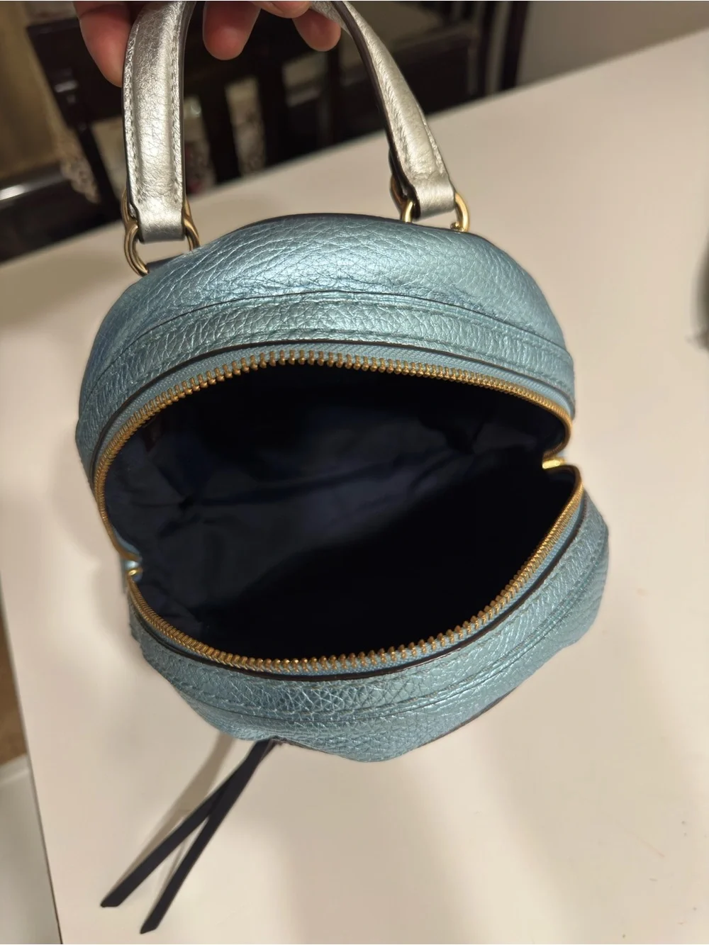 Coach Andi Colorblock Metallic Multicolor Leather Convertible Backpack F49122